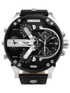 Mr. Daddy 2.0 Leather Watch Black Silver - DIESEL - BALAAN 2