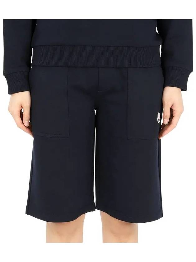 Kids Waffen Patch Bermuda Short Pants Navy 8H00010 809AG 778 12 14A Adults can be worn - MONCLER - BALAAN 1