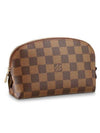 Damier Cosmetic Pouch Bag Brown - LOUIS VUITTON - BALAAN 1