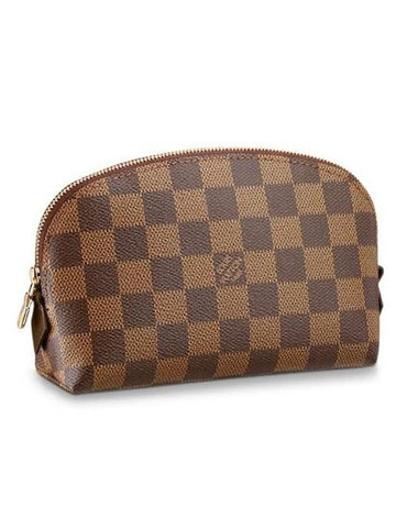 Damier Cosmetic Pouch Bag Brown - LOUIS VUITTON - BALAAN 1