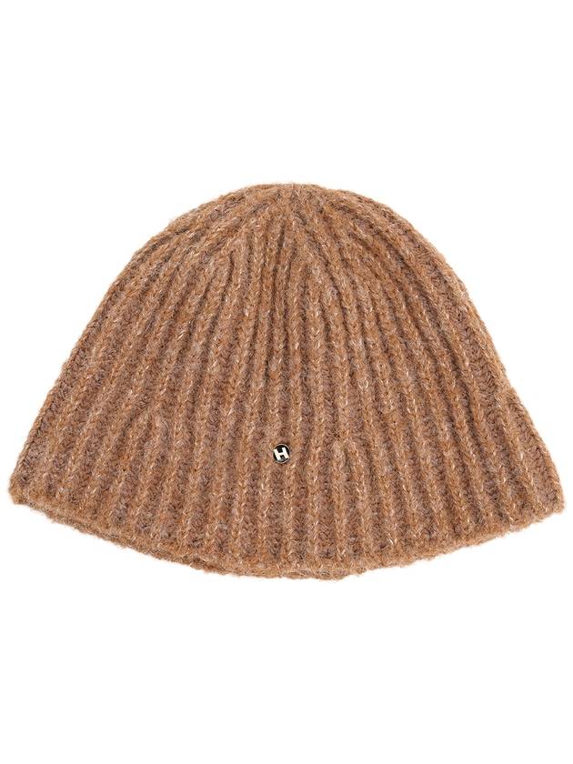 Wool Badge Knit Bucket Hat Beige - HIGH SCHOOL DISCO - BALAAN 3