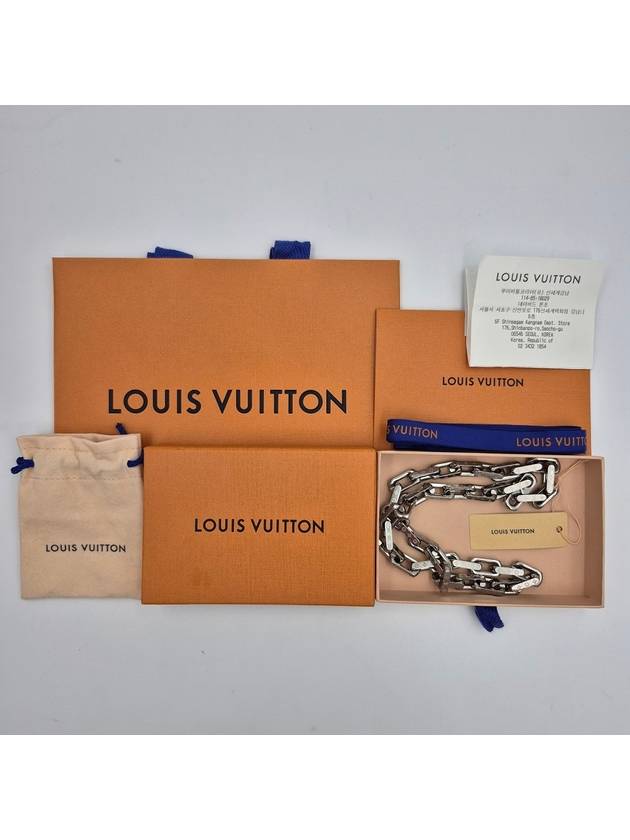 Monogram Chain Necklace Silver - LOUIS VUITTON - BALAAN 7