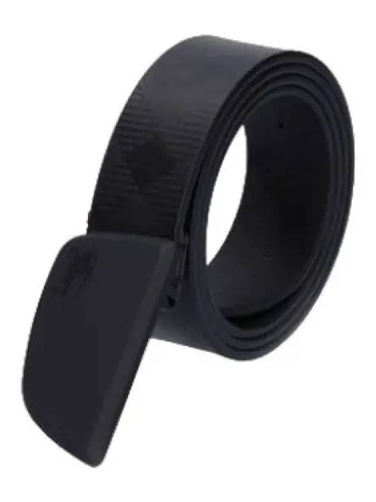 Leather Shield Belt Black Waistband - BURBERRY - BALAAN 1