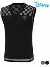 Men s color combination checked V neck knit vest DO3MKV001 - DISNEY GOLF - BALAAN 2