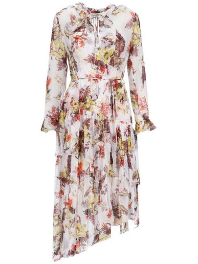 n Midi Dress 9069DMAT ITRF IVORYTROPICALFLORAL - ZIMMERMANN - BALAAN 2