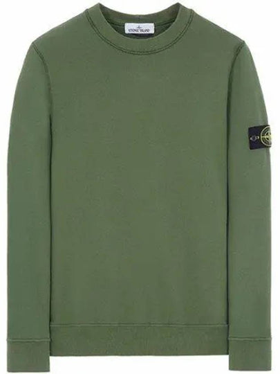 Wappen Patch Crew Neck Sweatshirt Green - STONE ISLAND - BALAAN 2