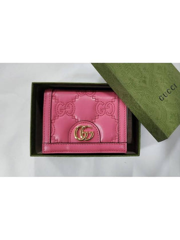 GG Matelasse Women’s Half Wallet Card Wallet 723786 - GUCCI - BALAAN 1