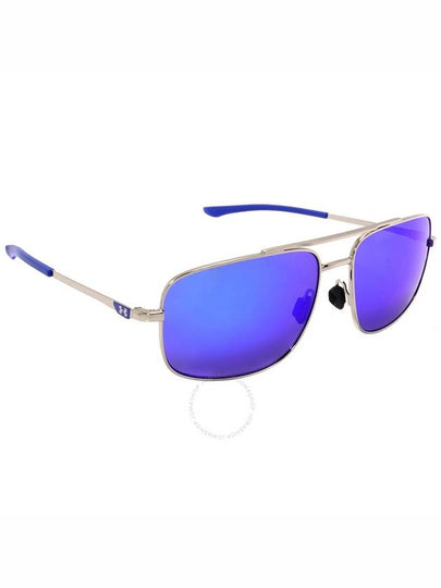 Under Armour Blue Rectangular Unisex Sunglasses UA 0015/G/S 0010/Z0 59 - UNDER ARMOUR - BALAAN 2