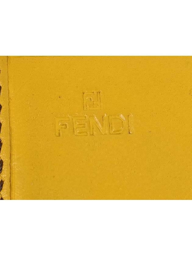 Zucca pattern canvas long wallet yellow - FENDI - BALAAN 5