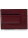 Men's Double Gancini Card Wallet 66 A387 NERO PEBBLE 0704957 - SALVATORE FERRAGAMO - BALAAN 3