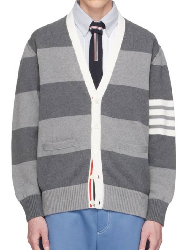 Pattern Intarsia Striped Cardigan MKC543AY3016 - THOM BROWNE - BALAAN 3