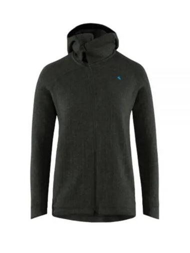 Women's Balder Zip Up Hoodie Charcoal - KLATTERMUSEN - BALAAN 1