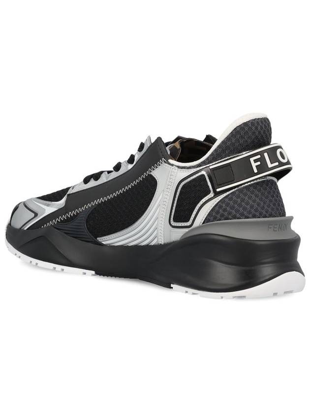 Technical Mesh Running Low-Top Sneakers Black - FENDI - BALAAN 4