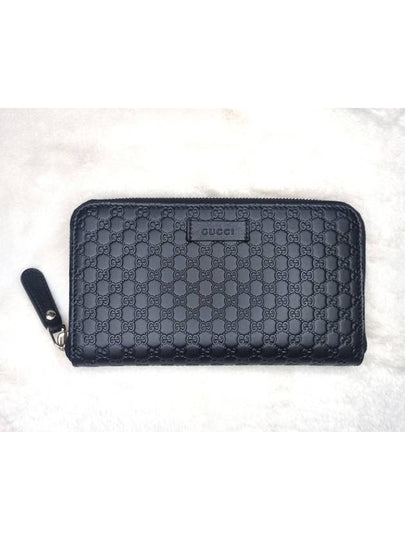 Microshima Zipper Long Wallet Black - GUCCI - BALAAN 2