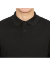 Men's Jerry Wool Long Sleeve Polo Shirt Black - A.P.C. - BALAAN 7