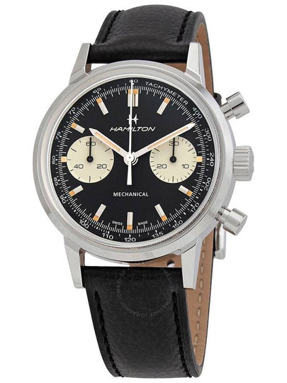 H38429730 American Classic Intramatic Chrono Men's Leather Mechanical 40mm - HAMILTON - BALAAN 2