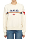 Logo Print Sweatshirt Ecru - A.P.C. - BALAAN 4