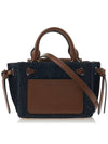 Hamilton Legacy Denim Fabric Tote Bag Dark Denim - MICHAEL KORS - BALAAN 4