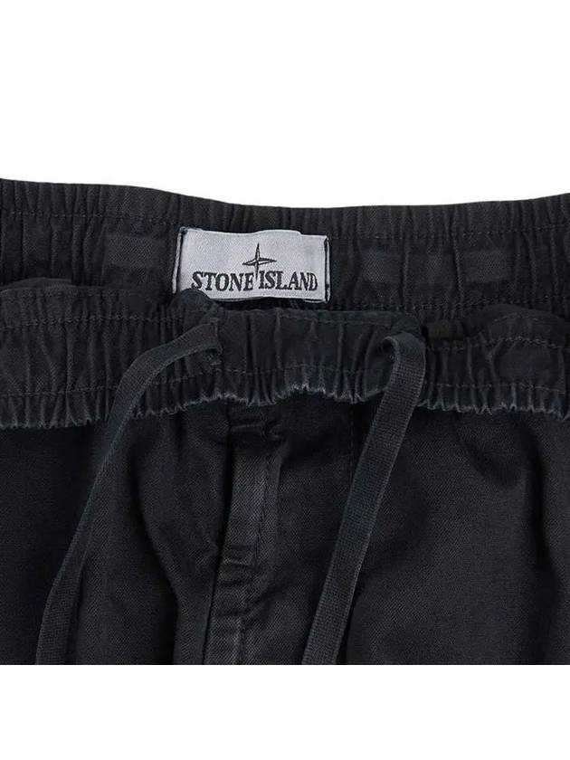 Wappen Patch Cargo Track Pants Black - STONE ISLAND - BALAAN 6