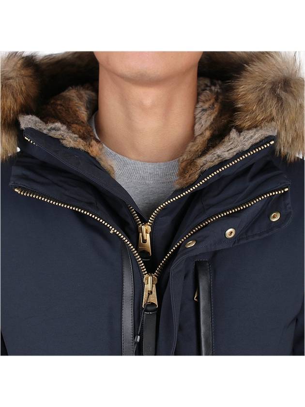 Dixon Nordic Tech Down Natural Fur Bomber Jacket Navy - MACKAGE - BALAAN 8