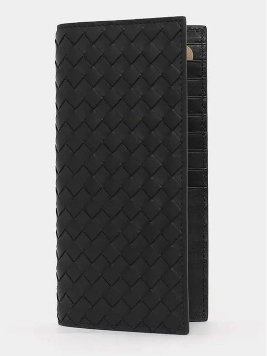 Intrecciato Continental Long Wallet Black - BOTTEGA VENETA - BALAAN 2