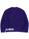 BBD Hand stitched Logo Ripped Sweater Purple - BLACKBLOND - BALAAN 3