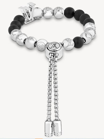 LV Monogram Beads Bracelet Silver - LOUIS VUITTON - BALAAN 2