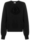 Black Women s Sweatshirt 8G00028 809KX 999 - MONCLER - BALAAN 1