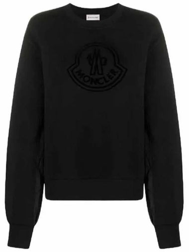 Black Women s Sweatshirt 8G00028 809KX 999 - MONCLER - BALAAN 1