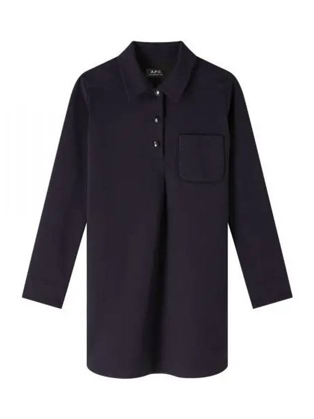 Maitena Short Dress Dark Navy Blue - A.P.C. - BALAAN 2