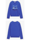 Big Fox Embroidery Regular Cotton Sweatshirt Royal Blue - MAISON KITSUNE - BALAAN 5