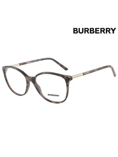 Eyewear Round Frame Eyeglasses Havana - BURBERRY - BALAAN 1