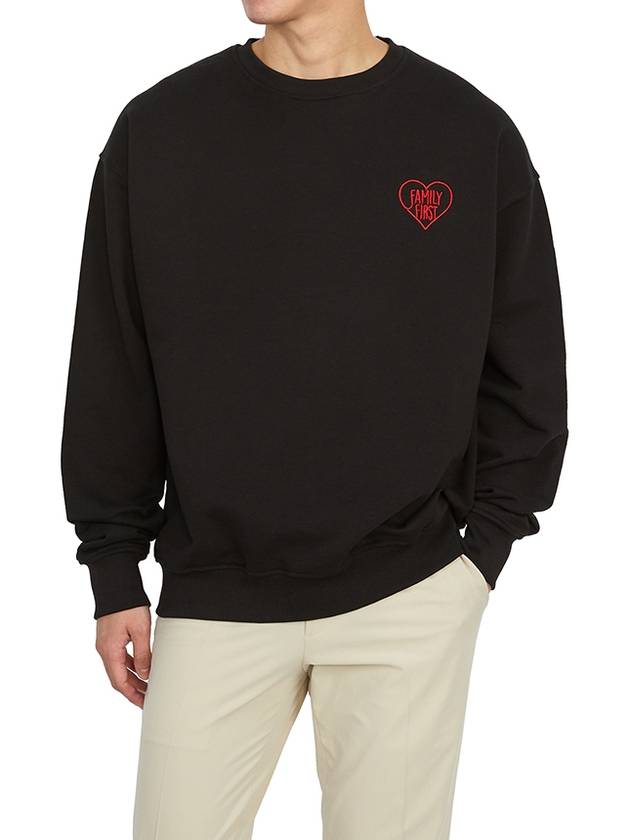 Heart Sweatshirt Black - FAMILY FIRST - BALAAN 6