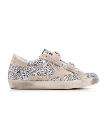 Old School Glitter Low Top Sneakers Silver - GOLDEN GOOSE - BALAAN 1