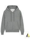 Foxhead Patch Comfort Zipper Hooded Medium Grey Melange - MAISON KITSUNE - BALAAN 2