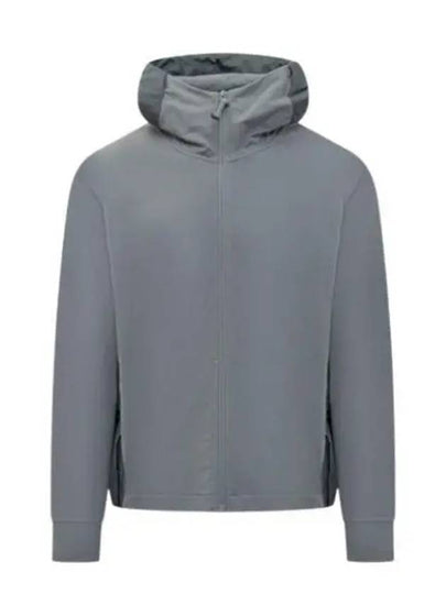 Metropolis Series Stretch Fleece Mixed Hooded Jacket Turbulence - CP COMPANY - BALAAN 2