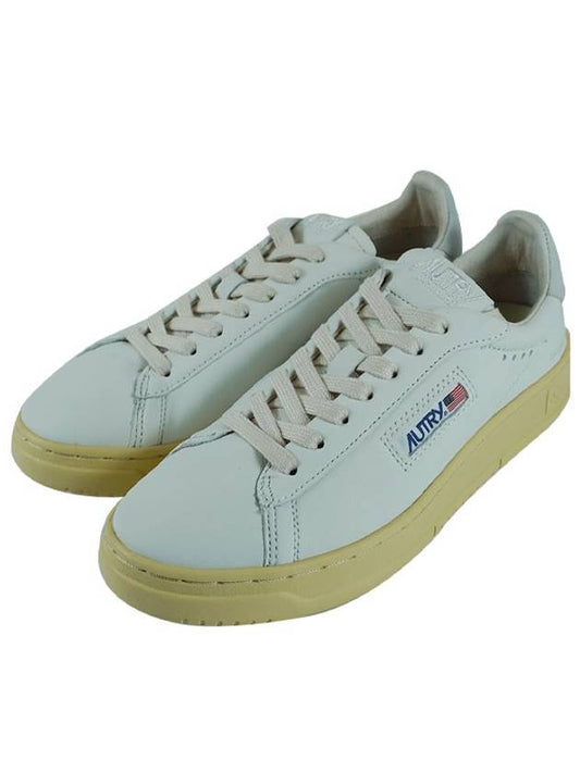 Dallas White Tab Leather Low Top Sneakers White - AUTRY - BALAAN 2