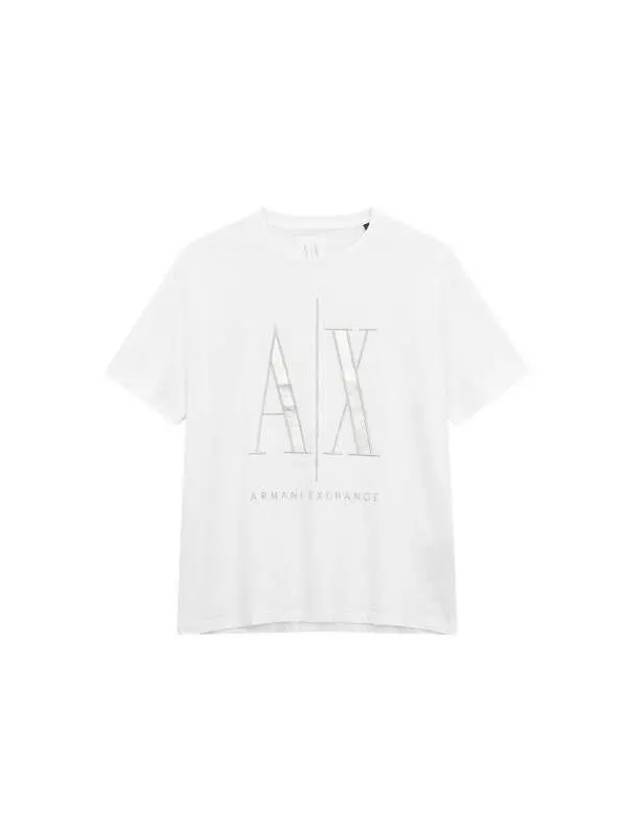 Men s Front Shining Logo T Shirt White - ARMANI EXCHANGE - BALAAN 1