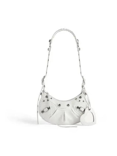 Le Cagole XS Lambskin Shoulder Bag White - BALENCIAGA - BALAAN 2