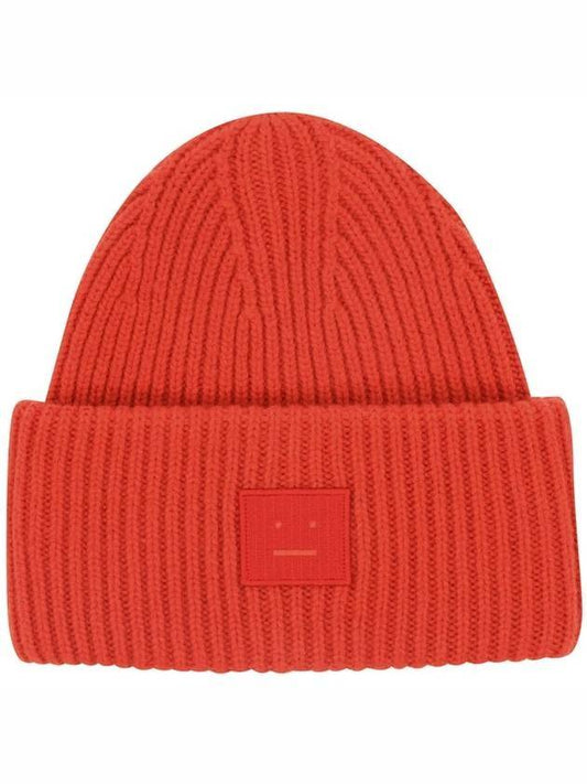 Studios Face Patch Wool Beanie Shafred - ACNE STUDIOS - BALAAN.