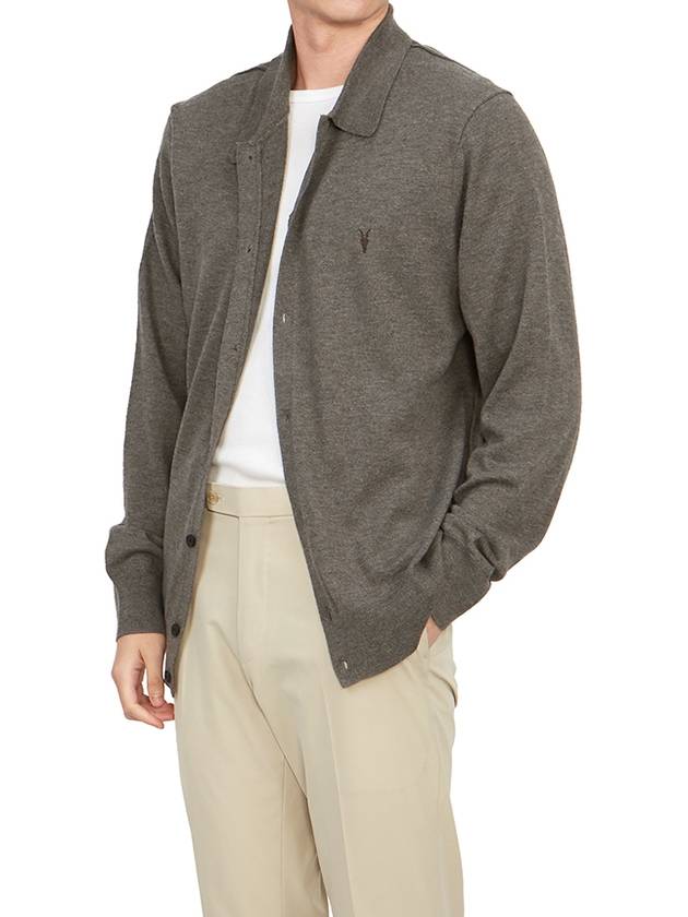 Kilburn Men's Cardigan MK044Z MONUMENT GRAY MARL - ALLSAINTS - BALAAN 6