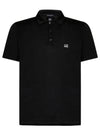 1020 Jersey Logo Polo Shirt Black - CP COMPANY - BALAAN 2