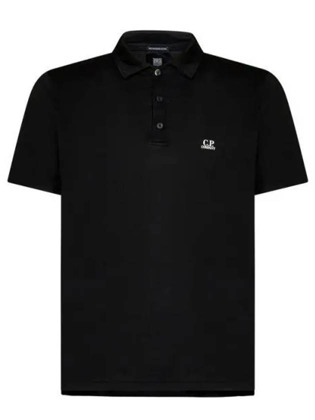 1020 Jersey Logo Polo Shirt Black - CP COMPANY - BALAAN 2