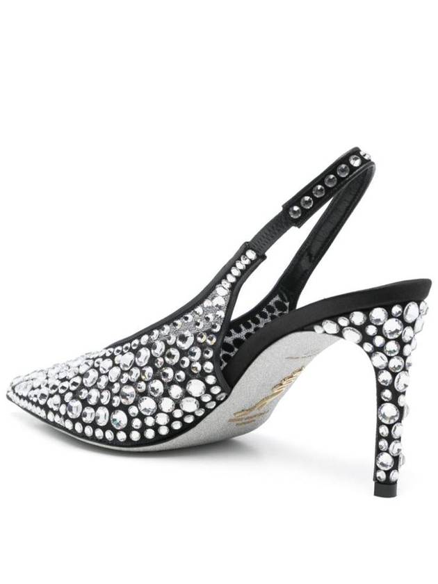 René Caovilla Gilda 80 Crystal Slingback Shoes - RENE CAOVILLA - BALAAN 3