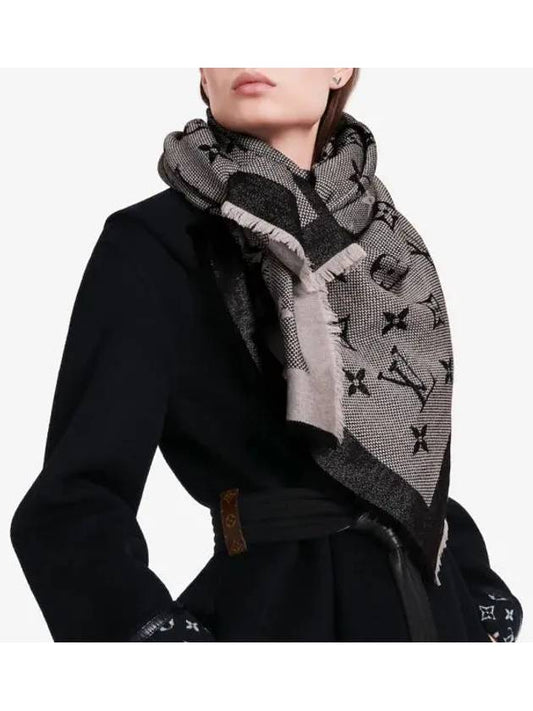 Neo Natte Monogram Scarf Black - LOUIS VUITTON - BALAAN 2