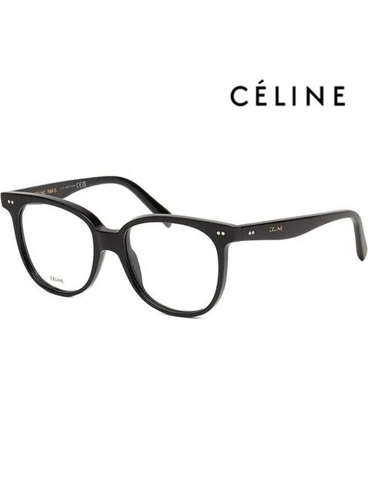 Glasses Frame CL5010IN 001 Black Square Overfit Horned - CELINE - BALAAN 1