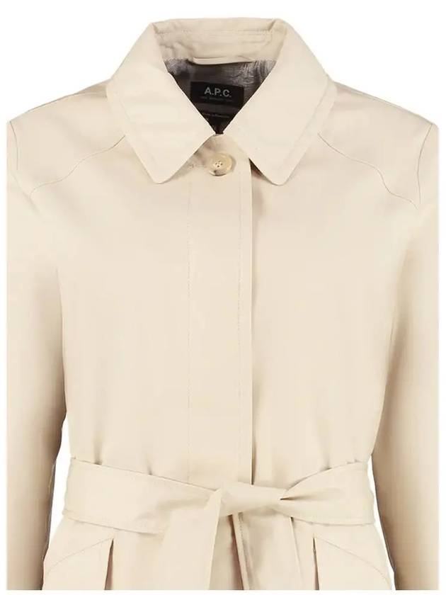 Women's Lucien Trench Coat Beige - A.P.C. - BALAAN.