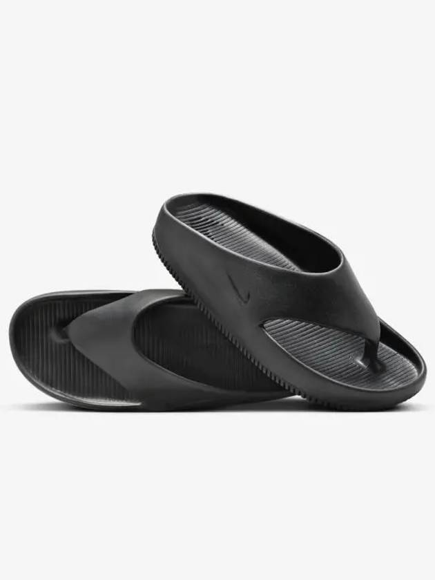 Nike Calm Swoosh Flip Flop Black - NIKE - BALAAN 2