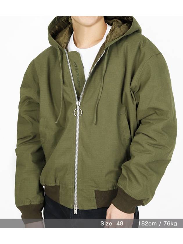 Ripstop Padded Jacket Olive - ACNE STUDIOS - BALAAN 9