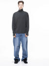 Men s M243TP04KA Spandex Finger Warmer Turtleneck Polar T shirt Khaki - CHANCE'S NOI - BALAAN 5